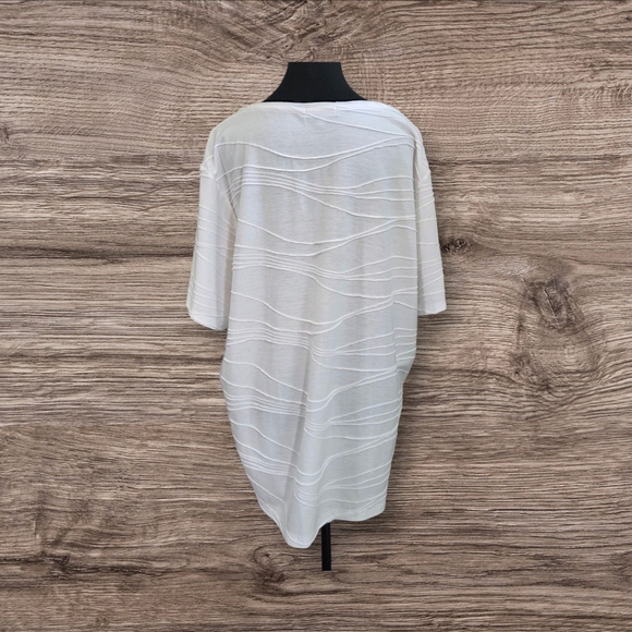 Penmans Elegant White Textured Women's Top Size 3X - Picture 2 of 6